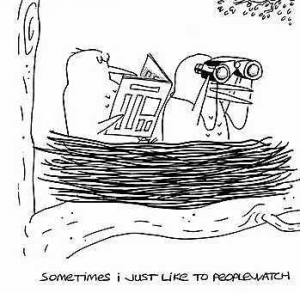 The joy of people watching Hobbies for Outcasts: People Watching