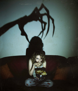 Watching eerie horror movies from Sol's list