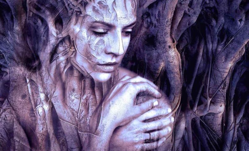 Image of a mystical woman experiencing spiritual maturity