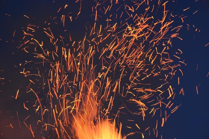 Image of fire representing anger