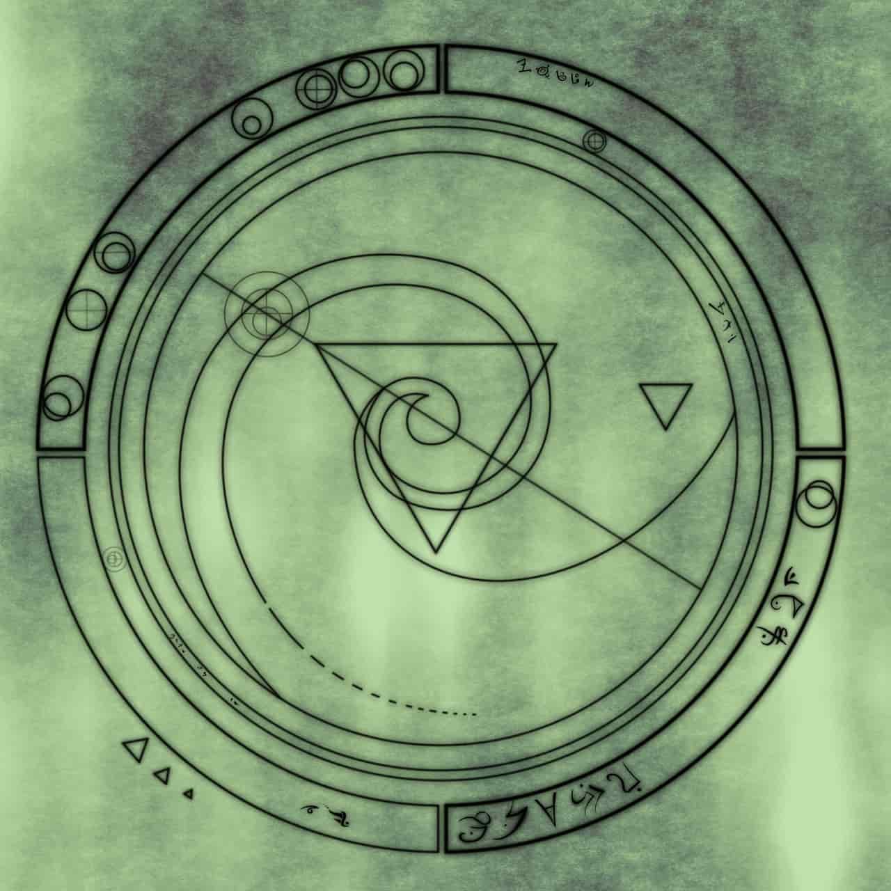 Image of a symbol that represents dissolution stage in spiritual alchemy