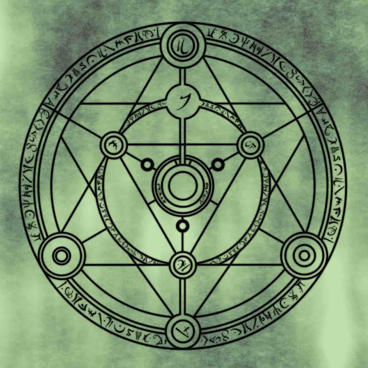 Image of a symbol that represents the separation stage in spiritual alchemy