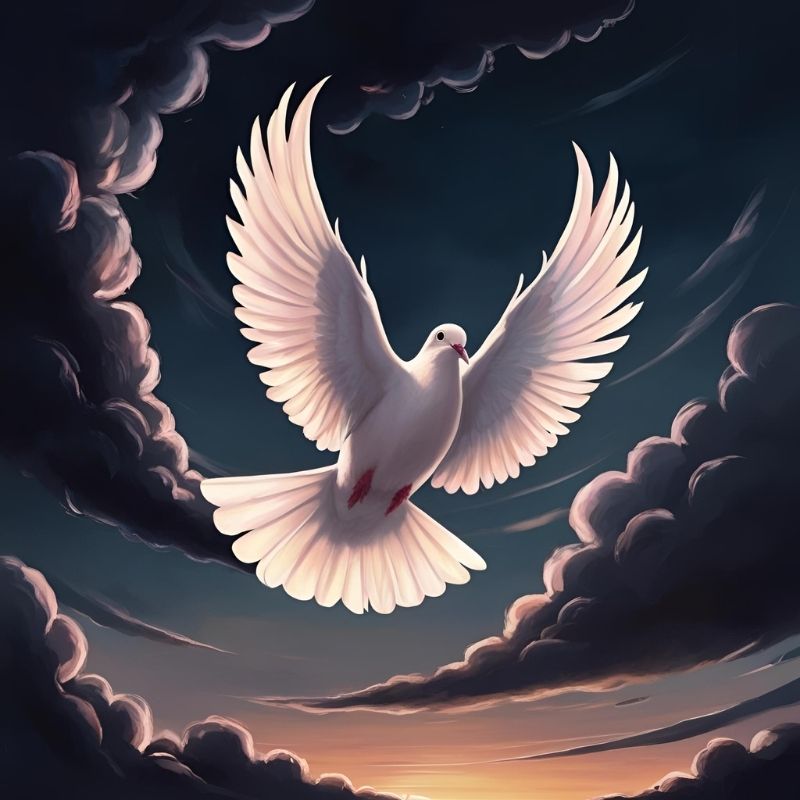 Image of a dove symbolic of healing the mother wound