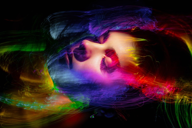 Image of a woman in an altered state of consciousness