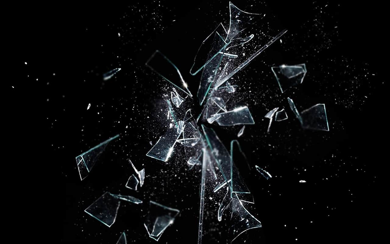 Image of broken glass representing soul loss and soul retrieval