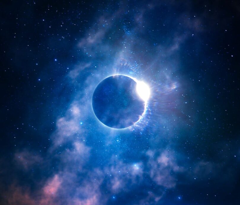 Image of an eclipse symbolizing soul work and overcoming soul loss