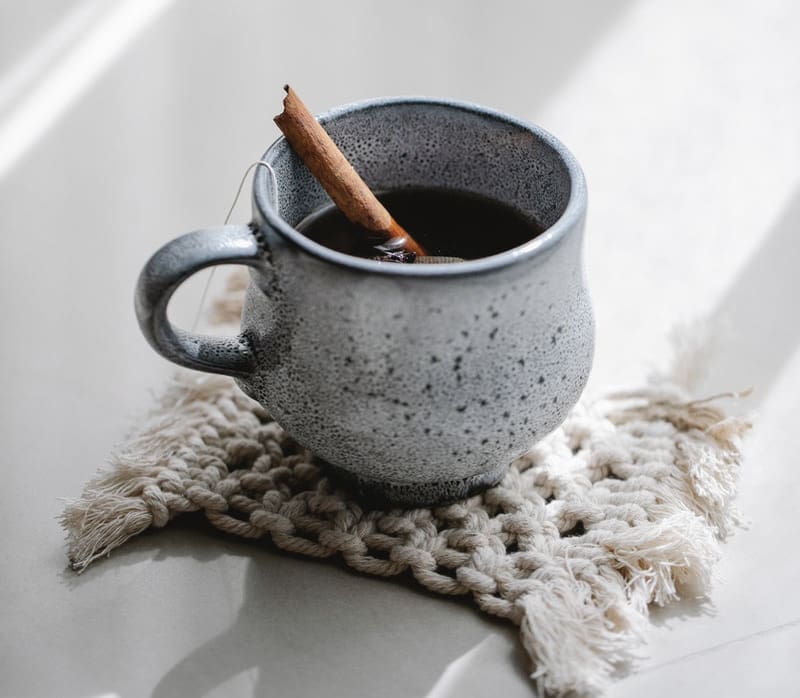 Image of a mug of hot chocolate used for mindfulness exercises