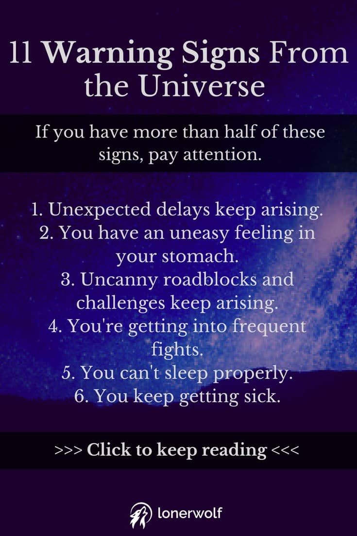 11 Warning Signs From the Universe LonerWolf