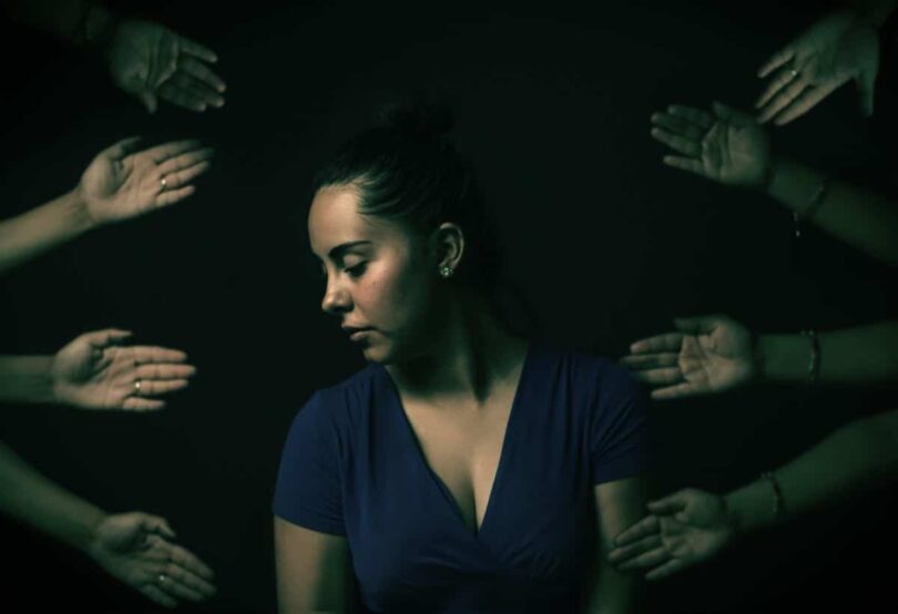 Image of a woman who feelings trapped
