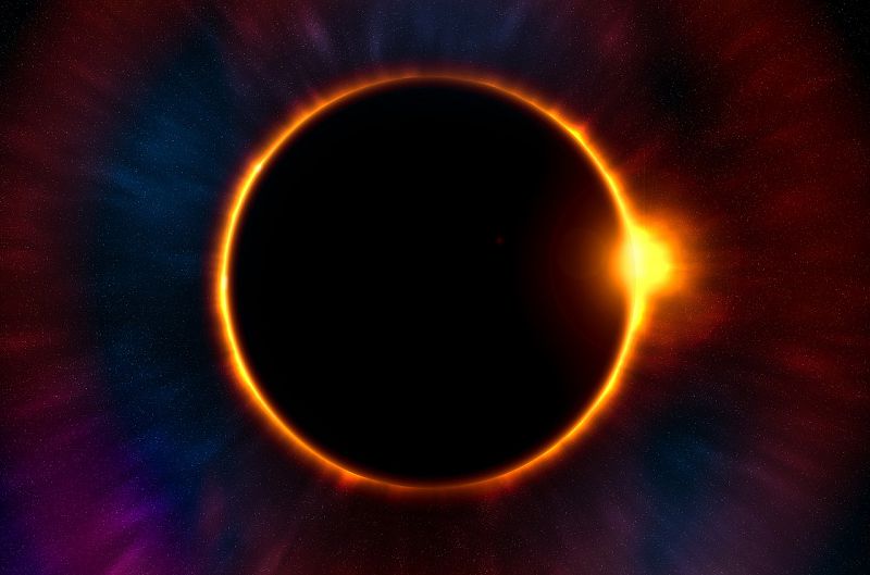 Image of an eclipse symbolizing spiritual healing