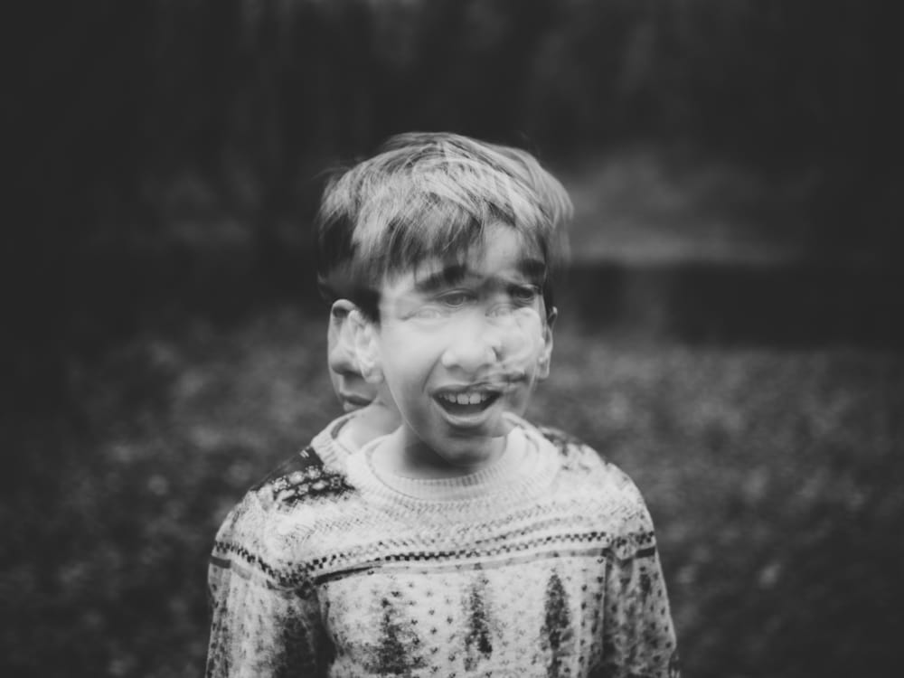 Image of an out-of-focus little boy