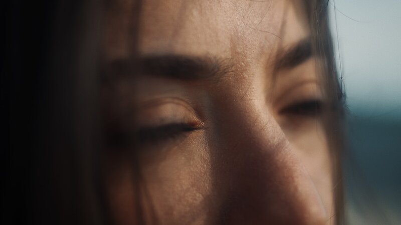 Image of a sad woman's eyes