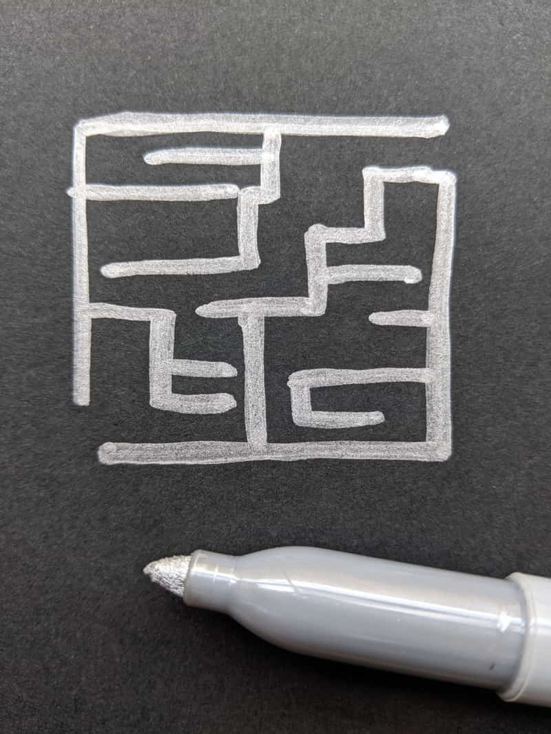 Image of a maze to express and feel nostalgia