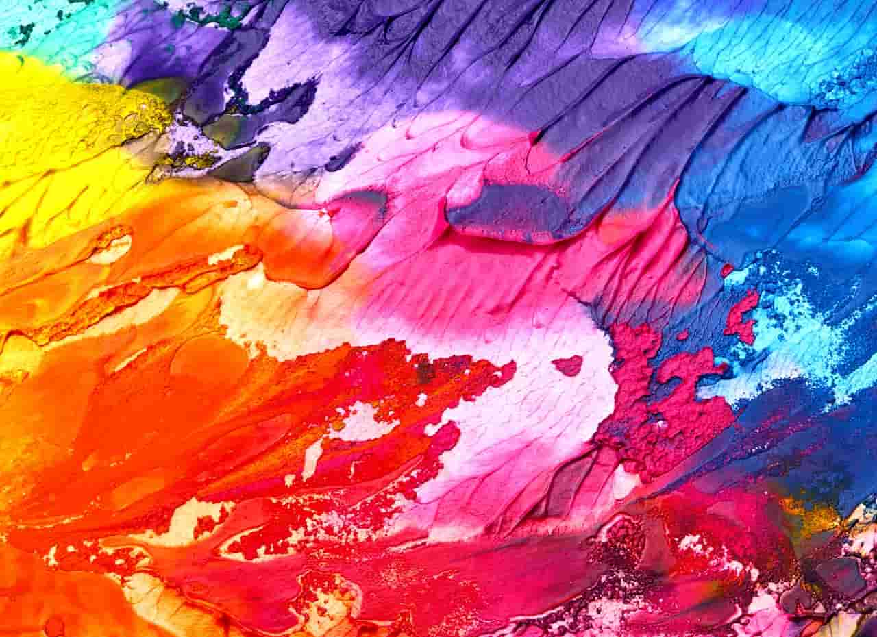 Image of a colorful canvas