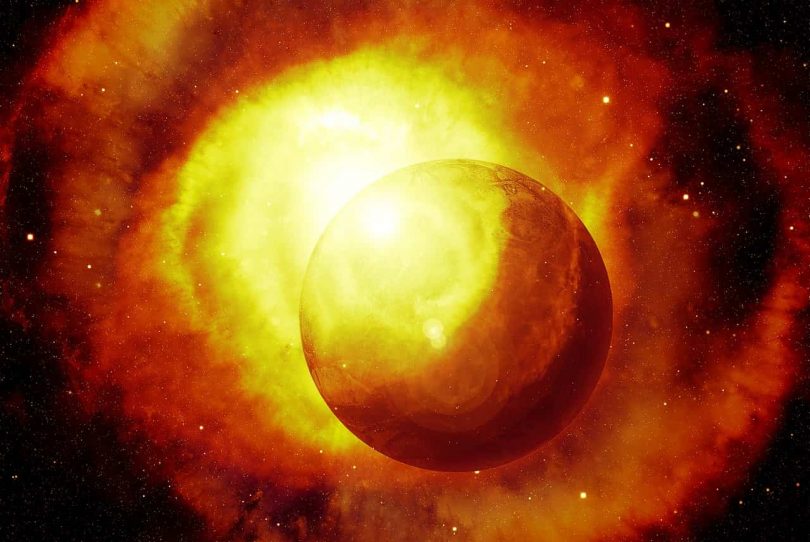 Image of a solar eclipse symbolic of self-realization