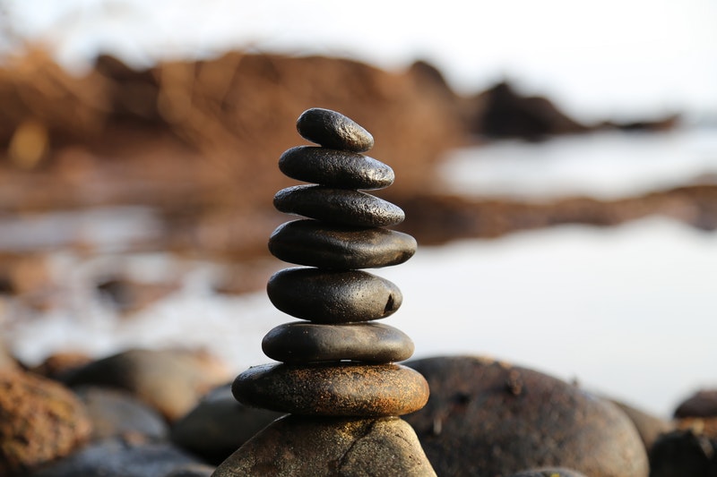 Image of a pile of zen rocks