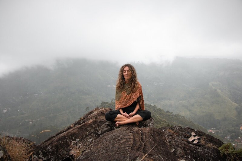 Image of a bodhisattva woman meditating