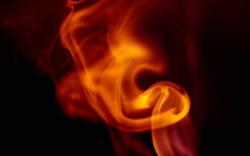 Image of a red and orange flame