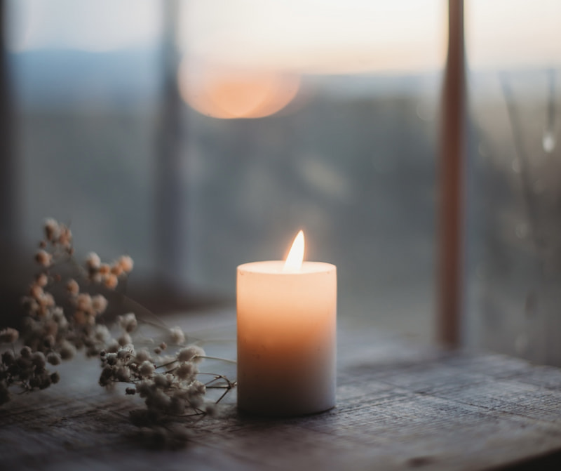 Image of a relaxing candle