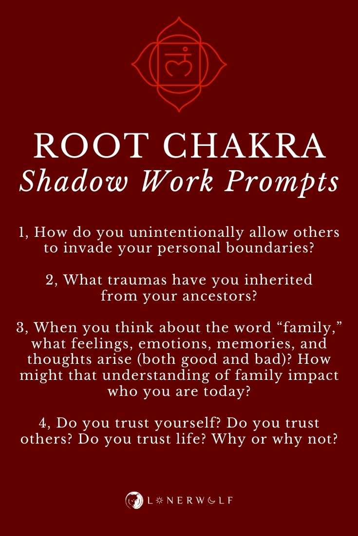 35 Shadow Work Prompts (For Each Chakra) ⋆ LonerWolf