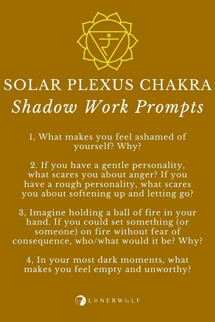 35 Shadow Work Prompts (For Each Chakra) ⋆ LonerWolf