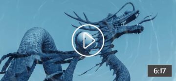 image of a dragon with a white stone