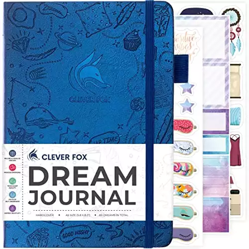 Clever Fox Dream Journal – Guided Dream Diary for Women, Men & Kids – Hardcover Notebook to Track & Analyze Your Dreams & Sleep – Log Book for Dream Journaling – 60 Dreams Total, A...