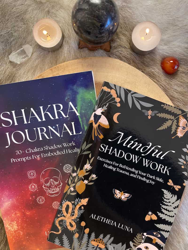 Image of the Shakra Journal and Mindful Shadow Work book