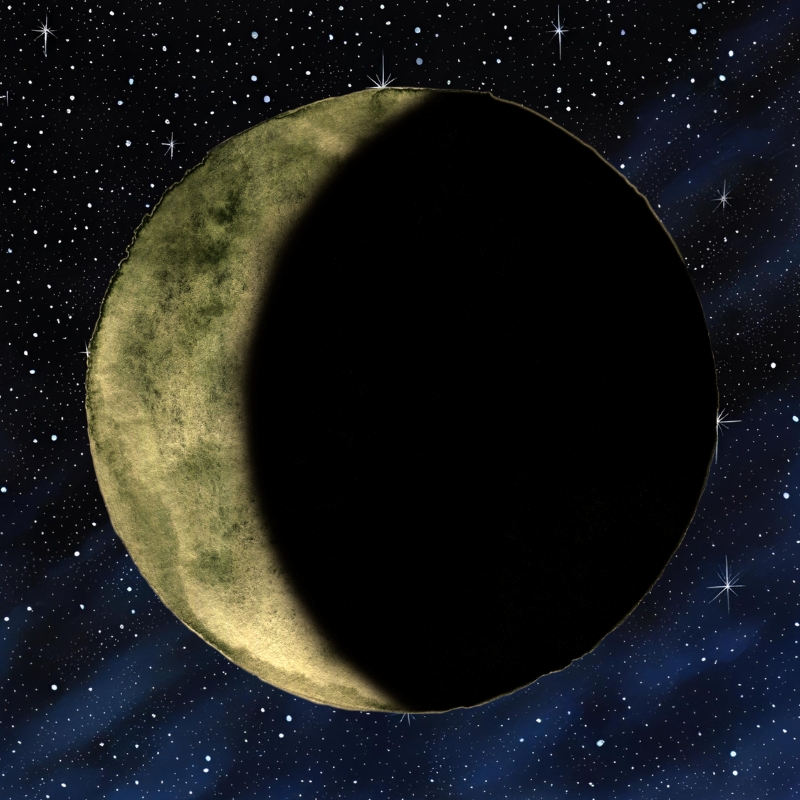 Waning crescent Phase for the Moon Calculator image