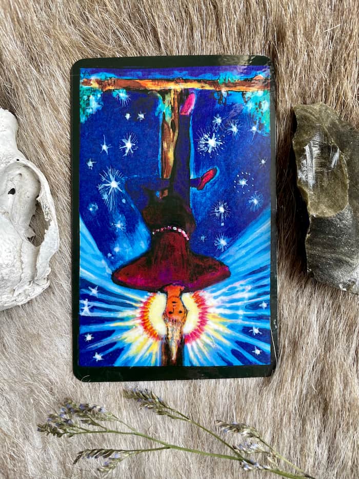 Image of The Hanged Man card from the tarot