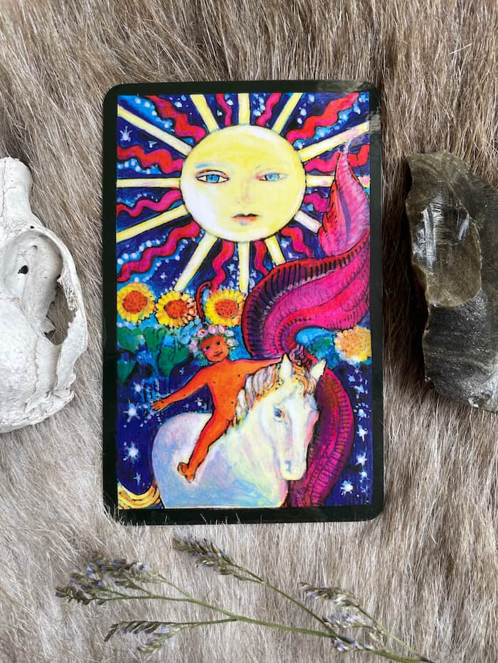 Image of The Sun card from the tarot