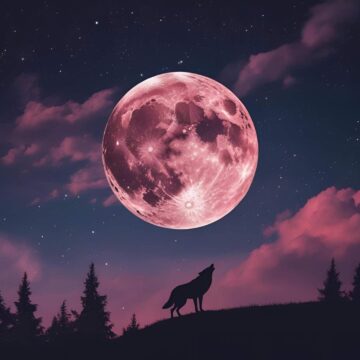 Image of June's strawberry full moon