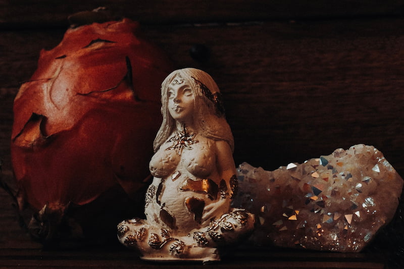 Image of the divine mother gaia