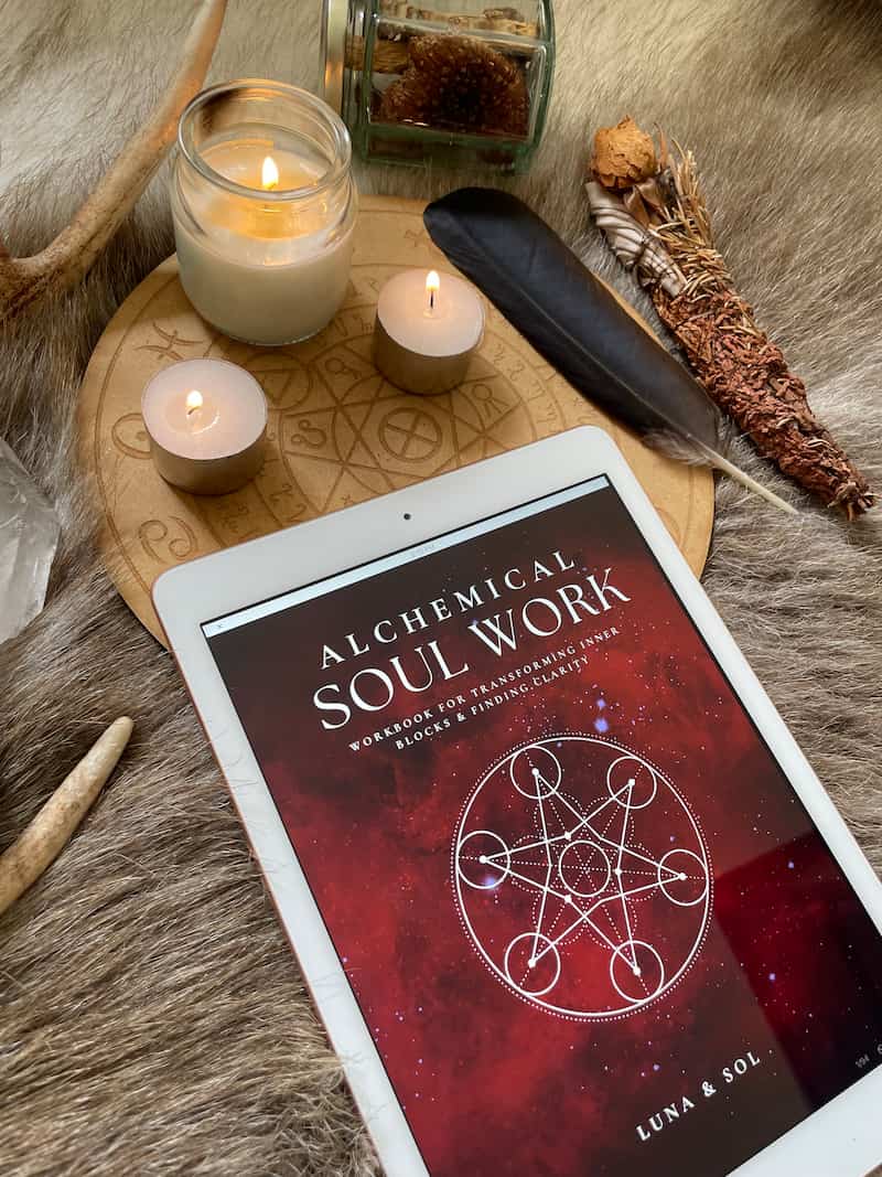 Alchemical Soul Work Workbook on iPad