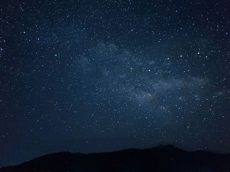 Night sky without a moon