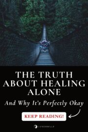 healing alone trauma introvert lone wolf empath image