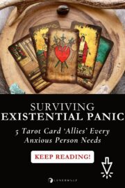 Existential panic anxiety dread crisis tarot healing therapy image