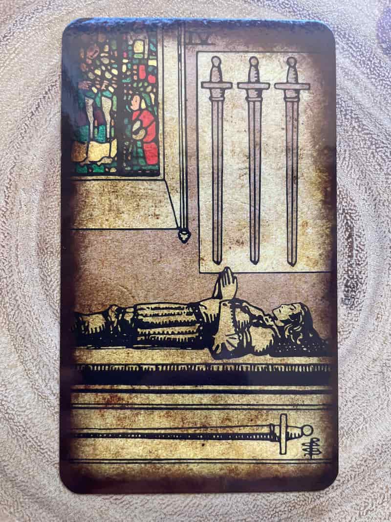Image of the four of swords tarot card