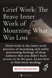 grief work mourning inner work shadow work image